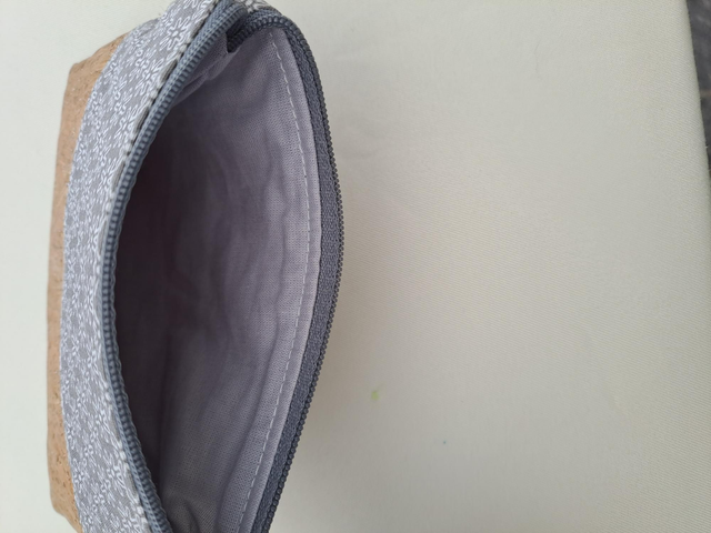 Porte-Monnaie en Liège et Coton - petites fleurs – Image 2