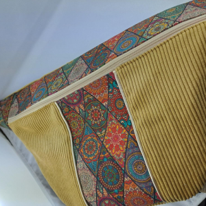 Sac banane bi matière - moutarde et arabesques - Nazaré