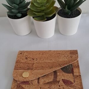 Pochette carte et billets - feuilles - Estoril